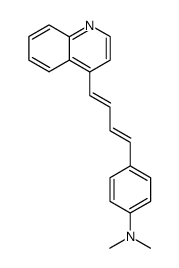 4-(4t()-[4]quinolyl-buta-1,3-dien-t()-yl)-N,N-dimethyl-aniline结构式