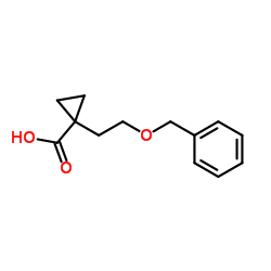 1-[2-(苄氧基)乙基]环丙烷-1-羧酸结构式
