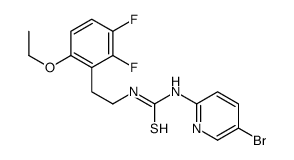 1-(5-bromopyridin-2-yl)-3-[2-(6-ethoxy-2,3-difluorophenyl)ethyl]thiourea Structure