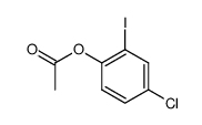 4-chloro-2-iodophenyl acetate Structure