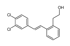 E-2-{2-[2-(3,4-dichlorophenyl)vinyl]phenyl}ethanol结构式