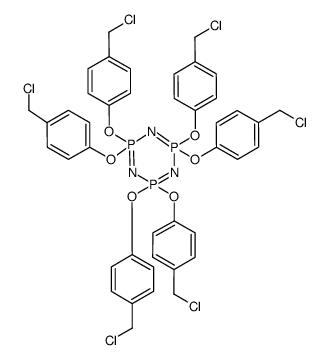 hexakis[4-(chloromethyl)phenoxy]cyclotriphosphazene结构式