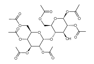 1,2,6,2',3',4',6'-hepta-O-acetyl-β-D-maltose Structure
