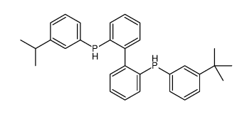 (R)-(+)-2,2'-双[二(3,5-二叔丁基苯基)磷]-6,6'-二甲氧基-1,1'-联苯结构式