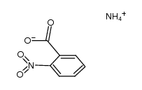 ammonium o-nitrobenzoate Structure