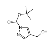 1-Boc-4-(羟甲基)吡唑结构式