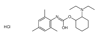 diethyl-[2-[(2,4,6-trimethylphenyl)carbamoyloxy]cyclohexyl]azanium,chloride结构式