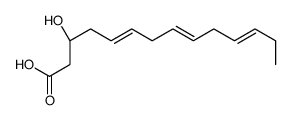 (3R)-3-hydroxytetradeca-5,8,11-trienoic acid Structure