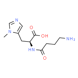 N-(4-Aminobutyryl)-L-histidine structure