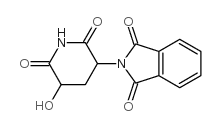 沙利度胺/5'-羟基-N-(2,6-二氧代-3-哌啶基)-邻苯二甲酰亚胺结构式