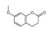 7-methoxy-3,4-dihydrochromen-2-one结构式