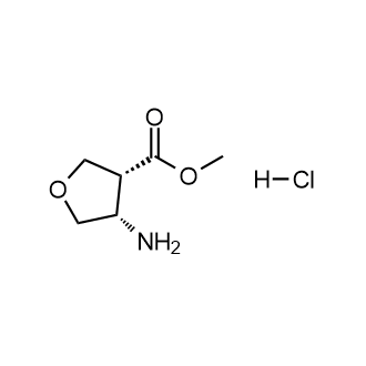 顺-4-氨基-四氢-呋喃-3-羧酸甲酯盐酸盐结构式
