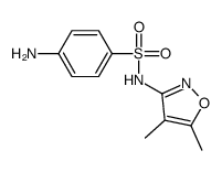 4-氨基-N-(4,5-二甲基-3-异恶唑基)苯磺酰胺结构式