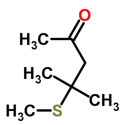 4-甲基-4-甲硫基-2-戊酮结构式