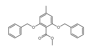 Methyl-O,O-dibenzyl-γ-orsellinat Structure