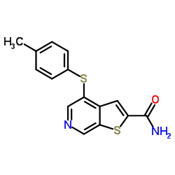 4-[(4-甲基苯基)硫基]噻吩并[2,3-C]吡啶-2-甲酰胺图片