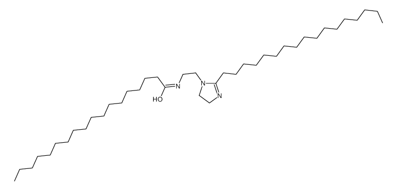 N-[2-(2-十七烷基-4,5-二氢-1H-咪唑-1-基)乙基]十八酰胺结构式