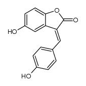 5-Hydroxy-3-[(4-hydroxyphenyl)methylene]benzofuran-2(3H)-one结构式