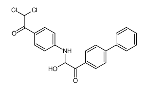 2-[4-(2,2-dichloroacetyl)anilino]-2-hydroxy-1-(4-phenylphenyl)ethanone结构式