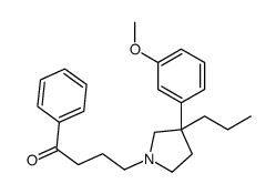 γ-[3-(m-Methoxyphenyl)-3-propyl-1-pyrrolidinyl]butyrophenone结构式