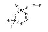 2,4-dibromo-2,4-difluoro-1,3,5-triaza-2λ5,4λ5,6-triphosphacyclohexa-1,3,5-triene,molecular fluorine结构式