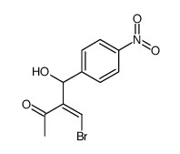 4-bromo-3-[hydroxy-(4-nitrophenyl)methyl]but-3-en-2-one结构式