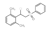 Benzene,2-[1-chloro-2-(phenylsulfonyl)ethyl]-1,3-dimethyl-结构式
