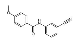 N-(3-氰基苯基)-4-甲氧基苯甲酰胺结构式