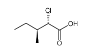 (2S,3S)-2-氯-3-甲基戊酸结构式