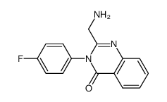 2-aminomethyl-3-(4-fluoro-phenyl)-3H-quinazolin-4-one Structure