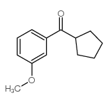 环戊基(3-甲氧基苯基)甲酮结构式