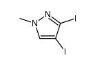 3,4-diiodo-1-methylpyrazole结构式