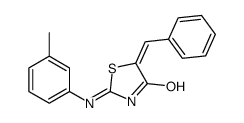 5-benzylidene-2-(3-methylanilino)-1,3-thiazol-4-one结构式