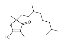 2-(3,7-dimethyloctyl)-5-hydroxy-2,4-dimethylthiophen-3-one Structure