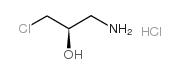 (R)-1-氨基-3-氯丙-2-醇盐酸盐结构式