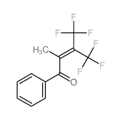 4,4,4-trifluoro-2-methyl-1-phenyl-3-(trifluoromethyl)but-2-en-1-one结构式