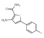 3-Amino-5-(4-fluorophenyl)thiophene-2-carboxamide结构式