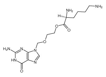 (S)-2-((2-amino-6-oxo-1H-purin-9(6H)-yl)methoxy)ethyl 2,6-diaminohexanoate Structure