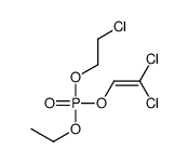 2-chloroethyl 2,2-dichloroethenyl ethyl phosphate Structure