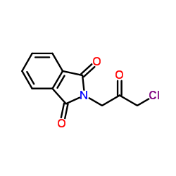 N-(3-氯-2-氧代丙基)苯邻二甲酰亚胺结构式