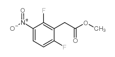 2-(2,6-二氟-3-硝基苯基)乙酸甲酯结构式