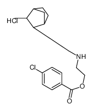 2-[(2-methyl-3-bicyclo[2.2.1]heptanyl)methylamino]ethyl 4-chlorobenzoate,hydrochloride结构式