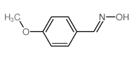 4-甲氧基苯甲醛肟结构式