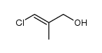 (E)-1-Chloro-2-methyl-1-propene-3-ol Structure