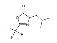 4-isobutyl-2-trifluoromethyl-4H-oxazol-5-one结构式