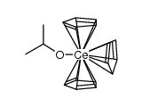 tris(η5-cyclopentadienyl)cerium(IV)(isopropoxide)结构式