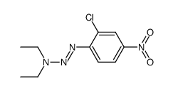 1-(2-chloro-4-nitrophenyl)-3,3-diethyltriaz-1-ene结构式