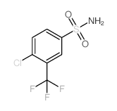 4-Chloro-3-trifluoromethylbenzenesulfonamide Structure