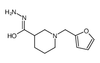1-(furan-2-ylmethyl)piperidine-3-carbohydrazide Structure