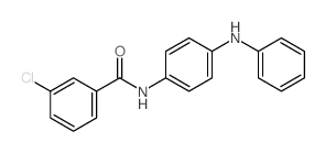 3-氯-n-(4-(苯基氨基)苯基)苯甲酰胺结构式